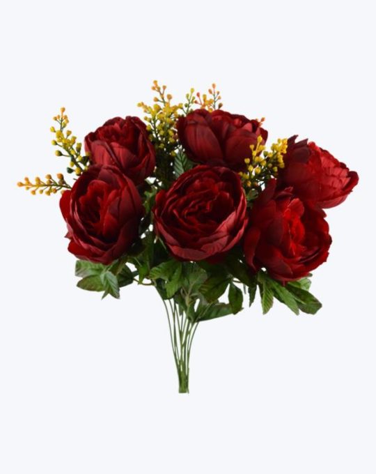 PEONIA CON MINI BOTÓN