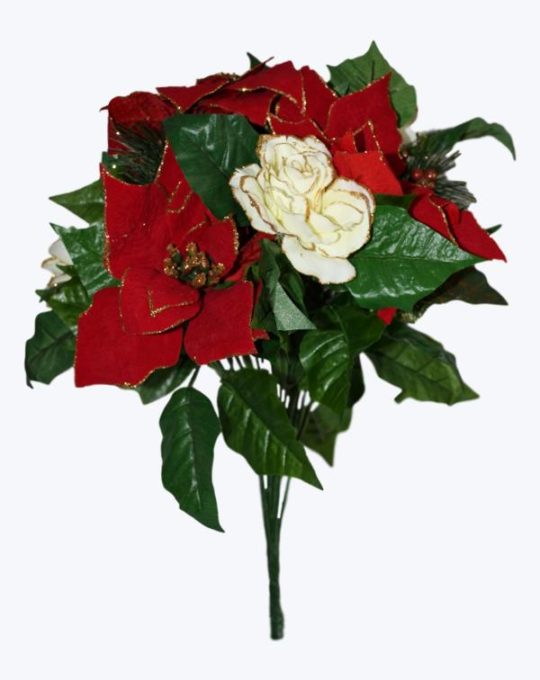 RAMO NOCHEBUENA CON ROSA