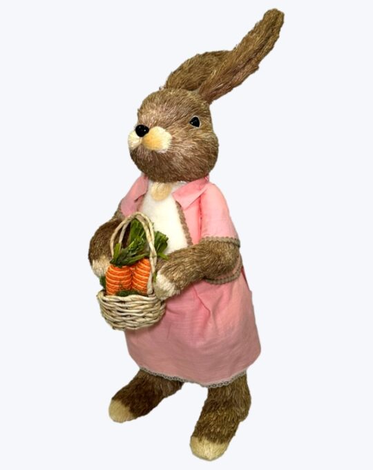 CONEJA CON VESTIDO ROSA