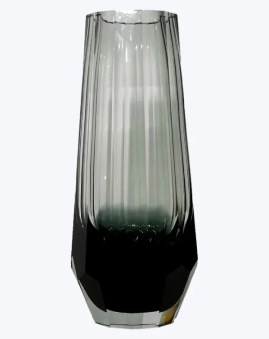 Maceta transparente negra